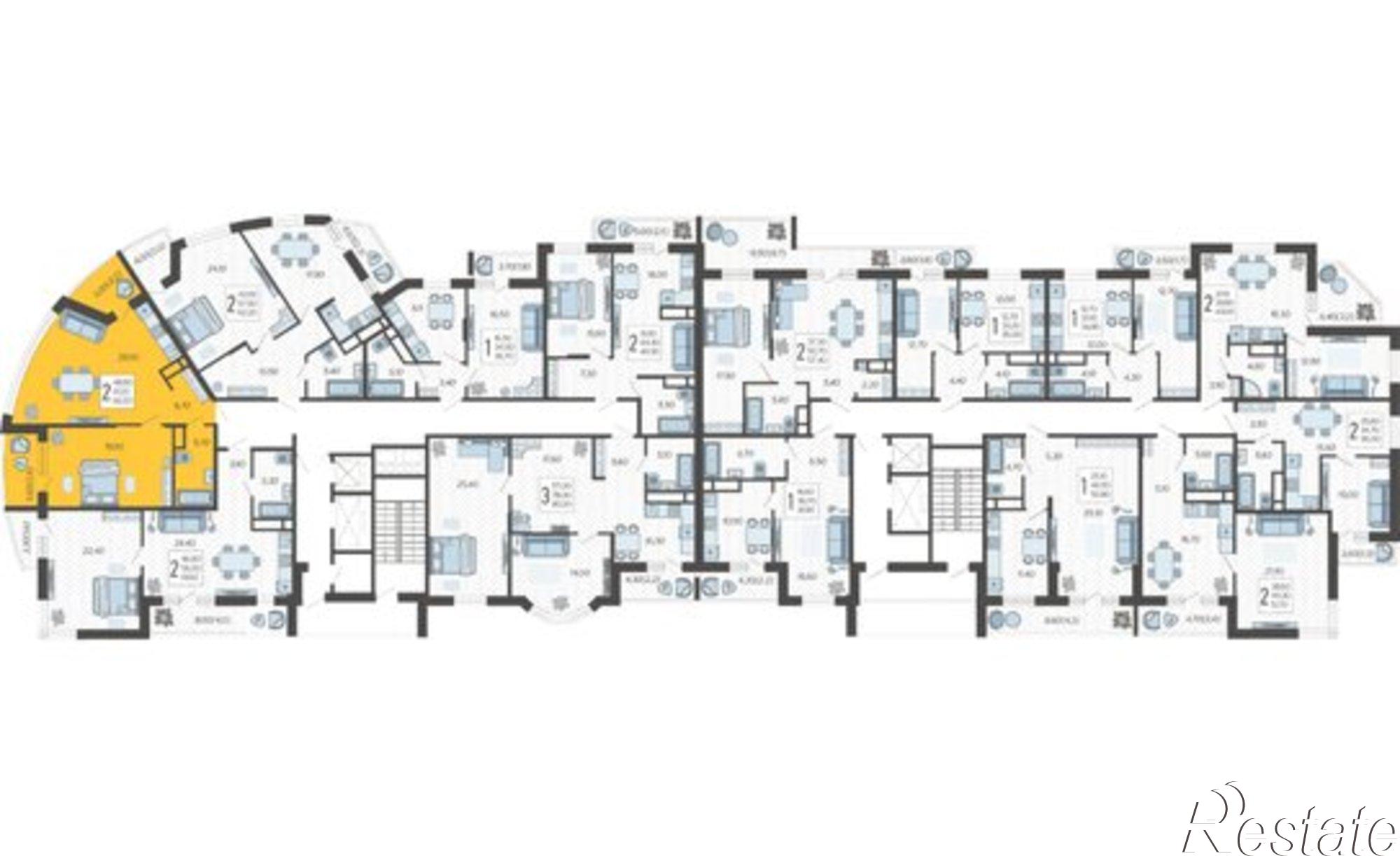 Купить квартиру за 7 345 620 рублей на Краснодар, жилой комплекс Зеленодар, улица Садовое Кольцо, 9