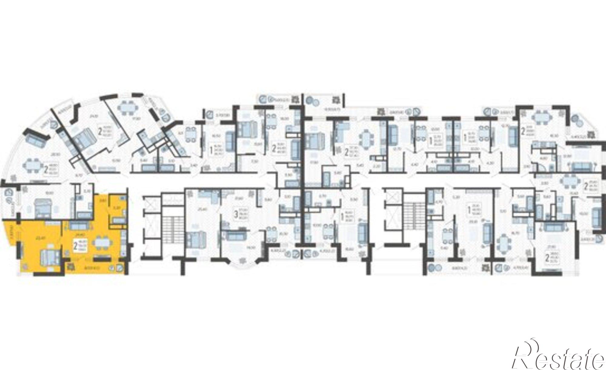 Купить квартиру за 7 309 800 рублей на Краснодар, жилой комплекс Зеленодар, улица Садовое Кольцо, 9