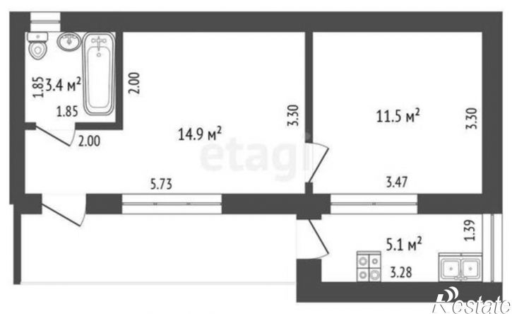 2-комн квартира ул Солнечная, 12,  д. 12