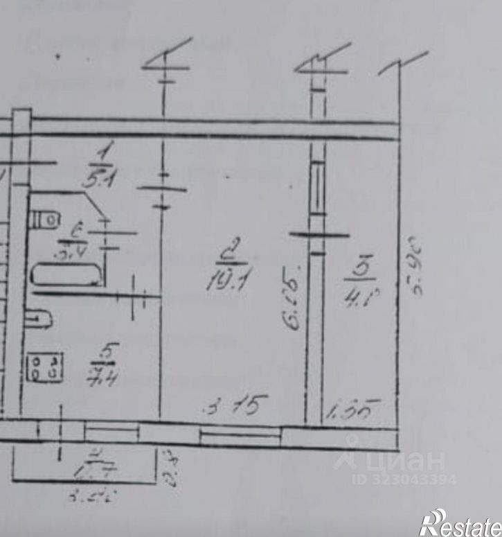 1-комн квартира ул Горная, 12А,  д. 12А