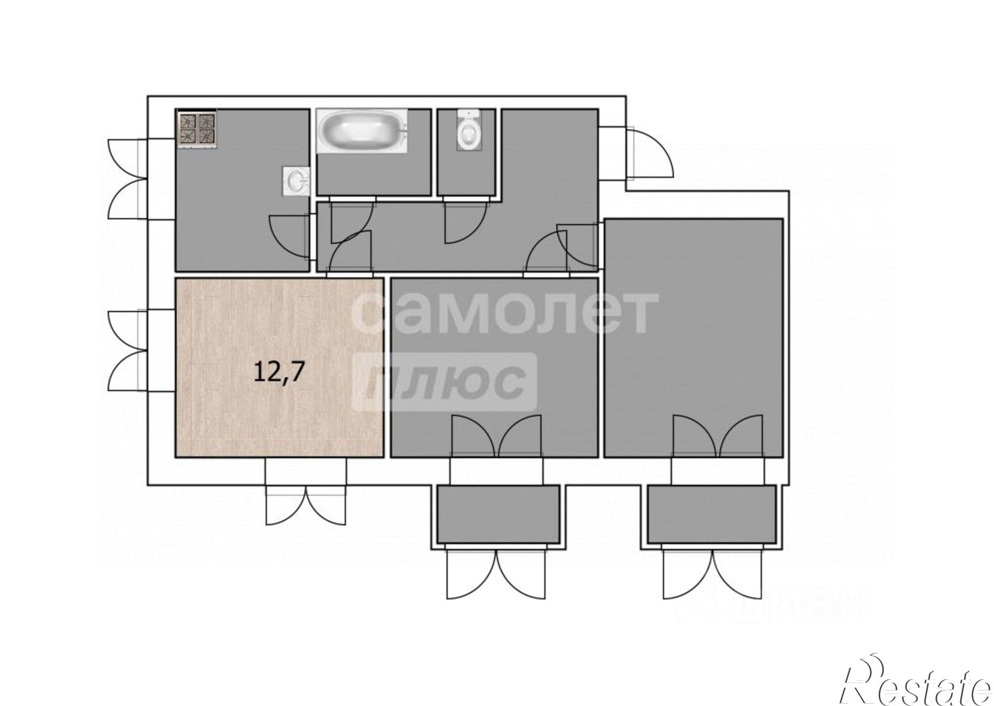 Купить комнату за 2 000 000 рублей на Туапсинский район, Туапсе г.