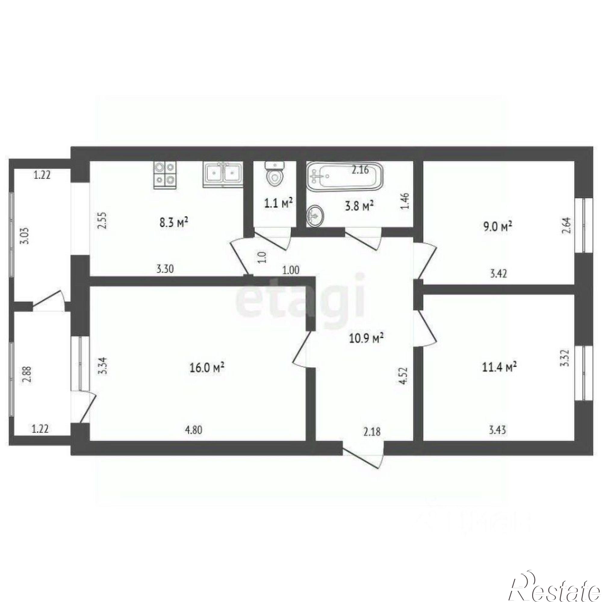 Купить квартиру за 3 200 000 рублей на Выселковский район