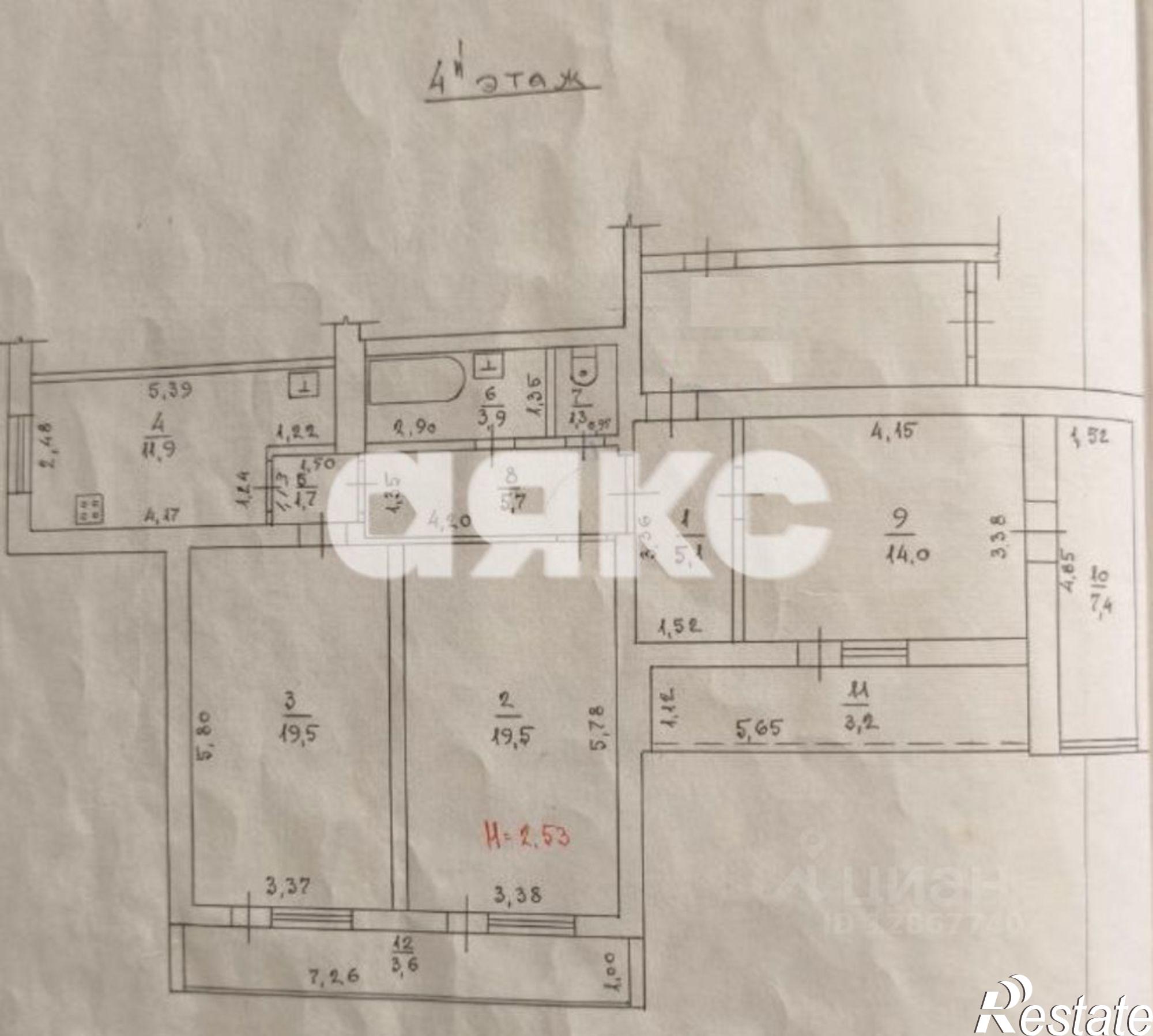 Купить квартиру за 7 200 000 рублей на Горячий Ключ г., Псекупская ул.