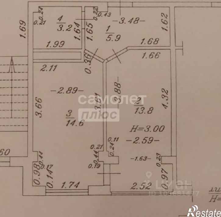 1-комн квартира Невская улица, 2,  д. 2