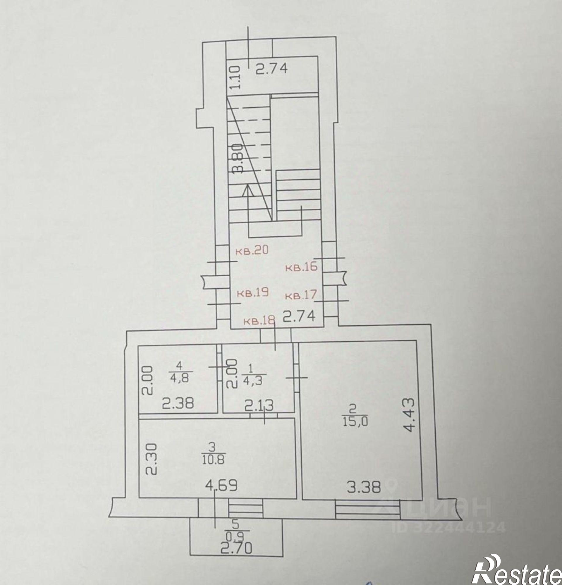 Купить квартиру за 3 650 000 рублей на ул Мичурина, 23