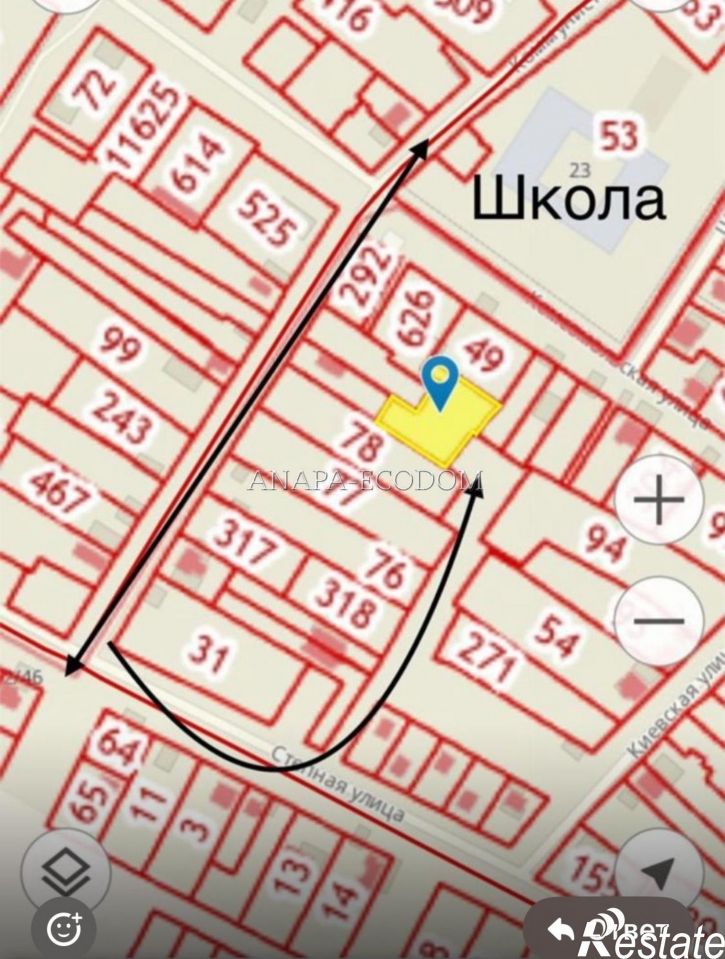 Земельный участок Степная улица, д.25/1