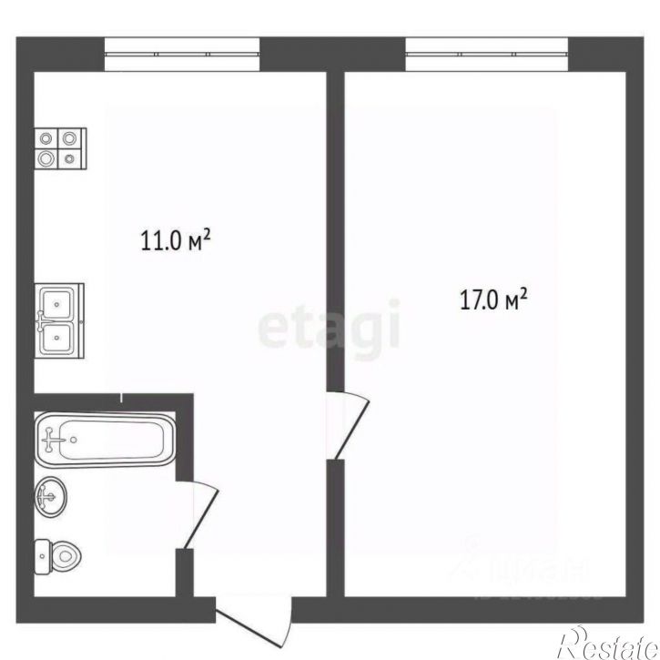 1-комн квартира ул Красная, 160,  д. 160