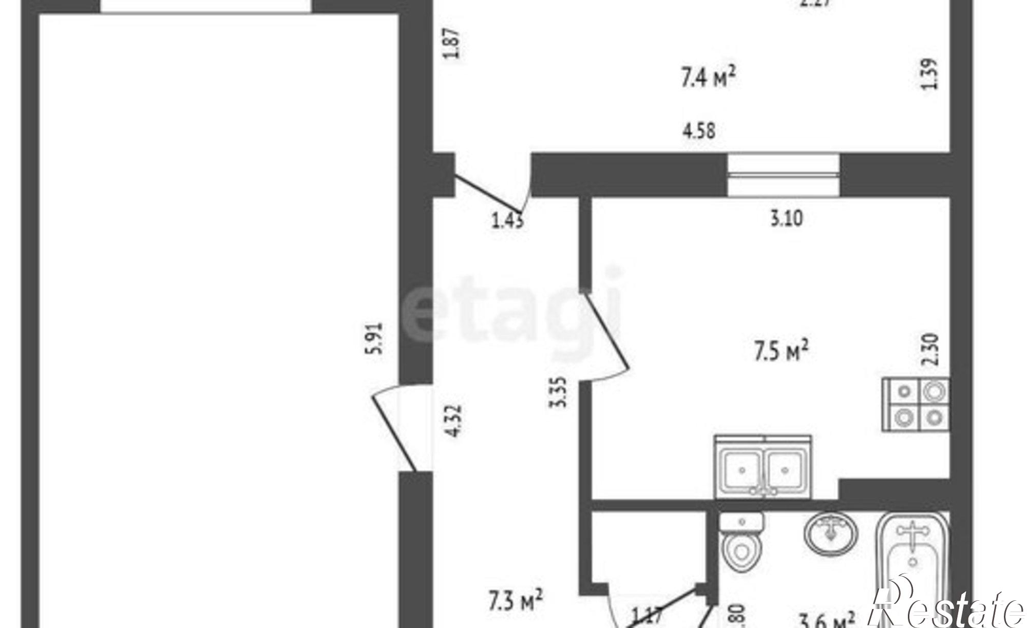 Купить квартиру за 6 100 000 рублей на Желанная улица, 9