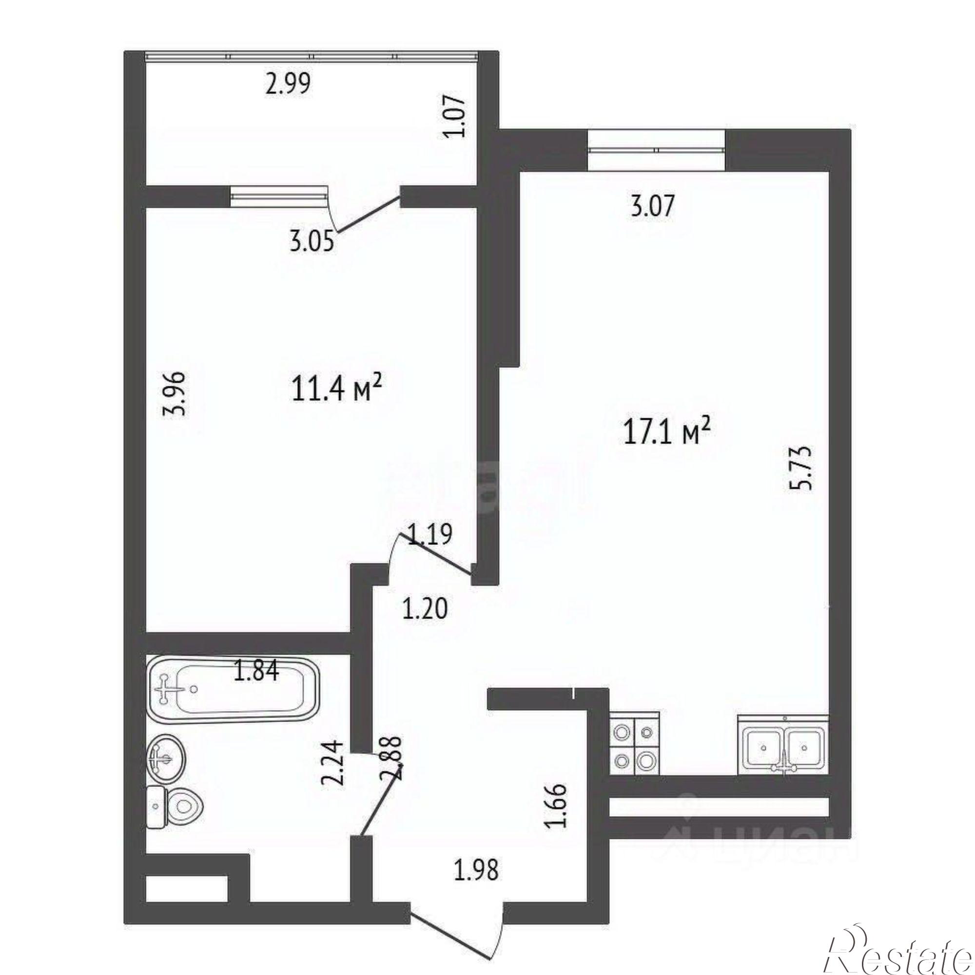 Купить квартиру за 6 700 000 рублей на Вячеслава Карпова, 12 к3