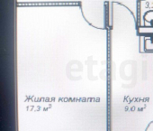 1-комн, 39кв м, этаж 1/16 улица Верхняя дорога, 151 к4