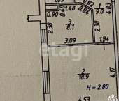 1-комн, 40кв м, этаж 1/3 Солнечная улица, 38 к6