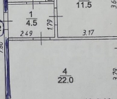 1-комн, 45кв м, этаж 10/12 Пионерский пр-кт, 47/1