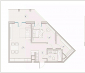 2-комн, 31 кв м, этаж 9/9 улица Железнодорожная