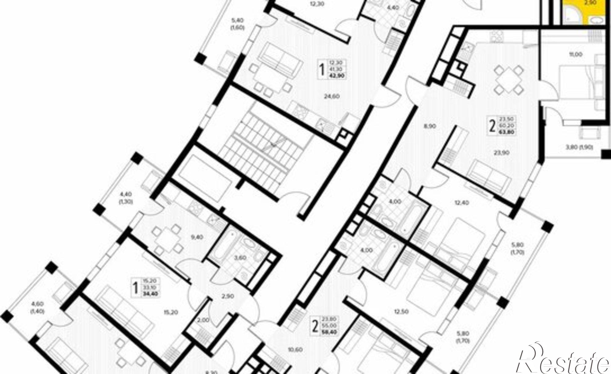 Купить квартиру за 15 820 700 рублей на Мирная улица, 11 к5