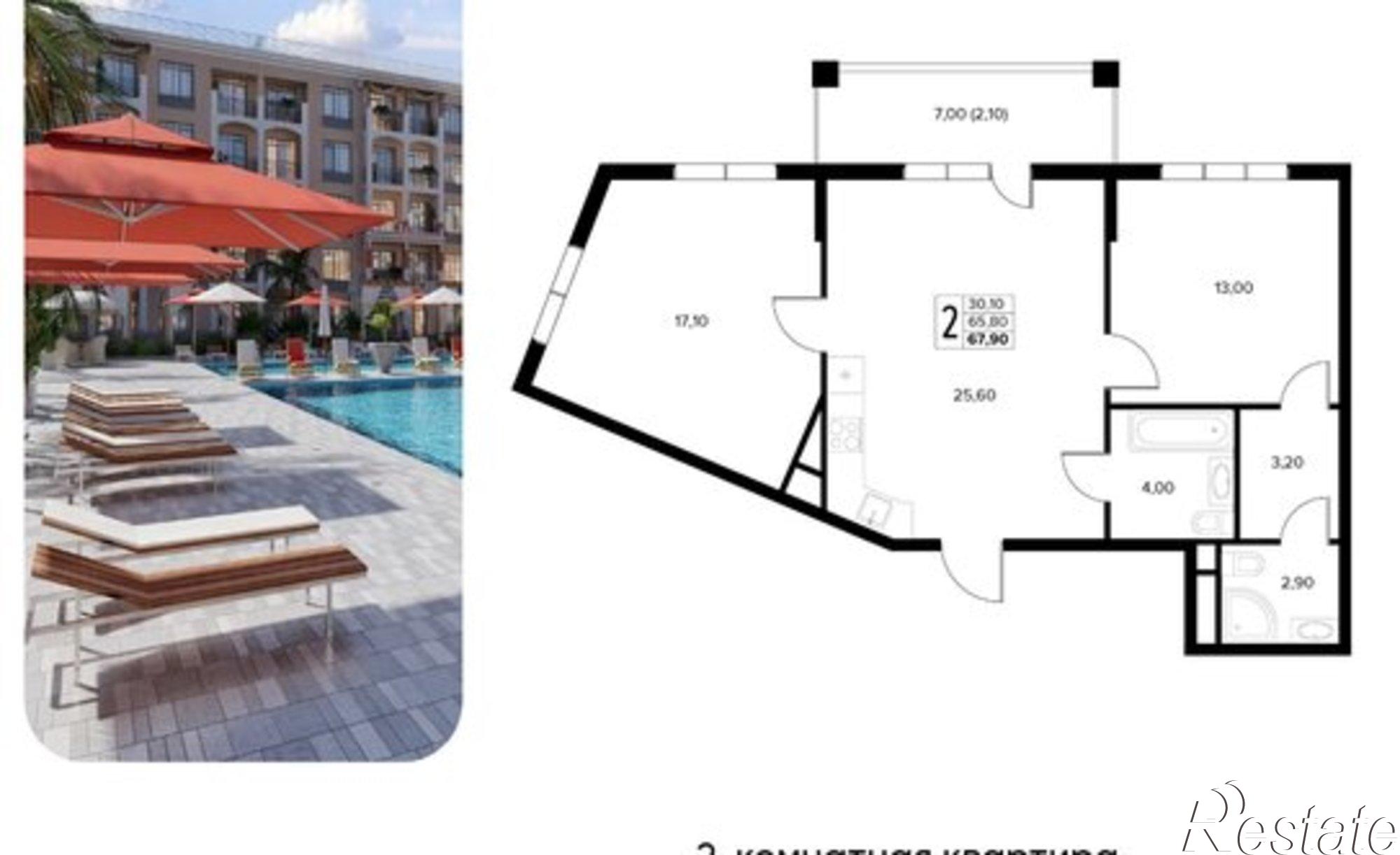 Купить квартиру за 15 820 700 рублей на муниципальный округ Анапа, село Сукко, Мирная улица, 11к1