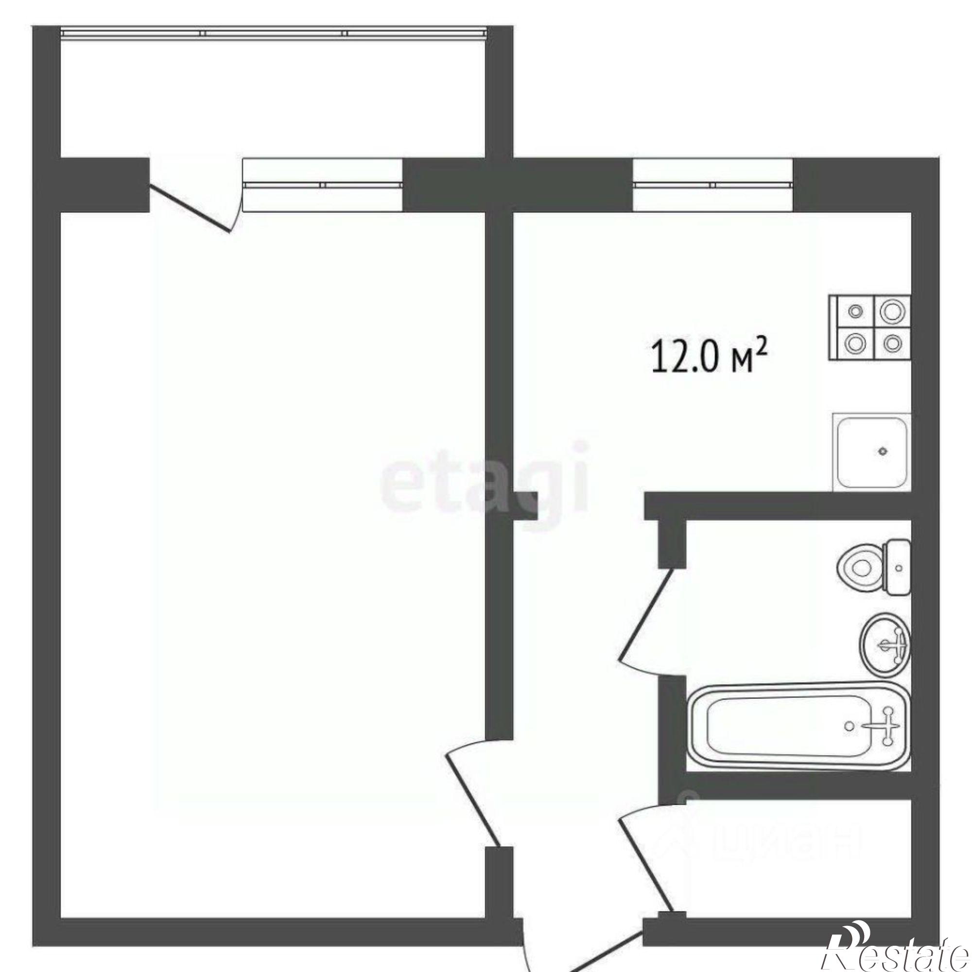 Купить квартиру за 4 400 000 рублей на ул Молодежная, 52