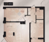 2-комн, 64.9 кв м, этаж 6/18 Александра Покрышкина ул, 1/2