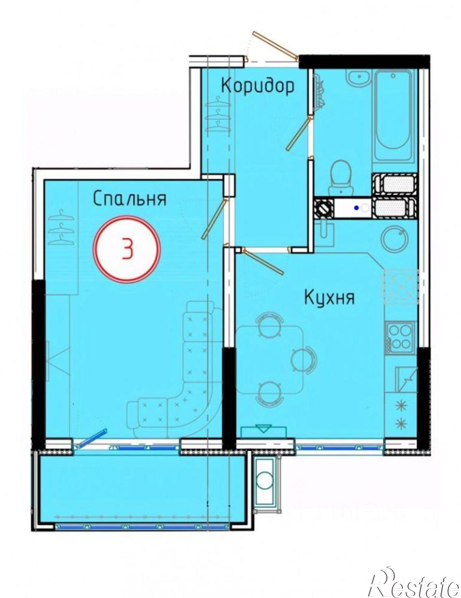 Купить квартиру за 3 978 800 рублей на улица Обороны, 2 к2