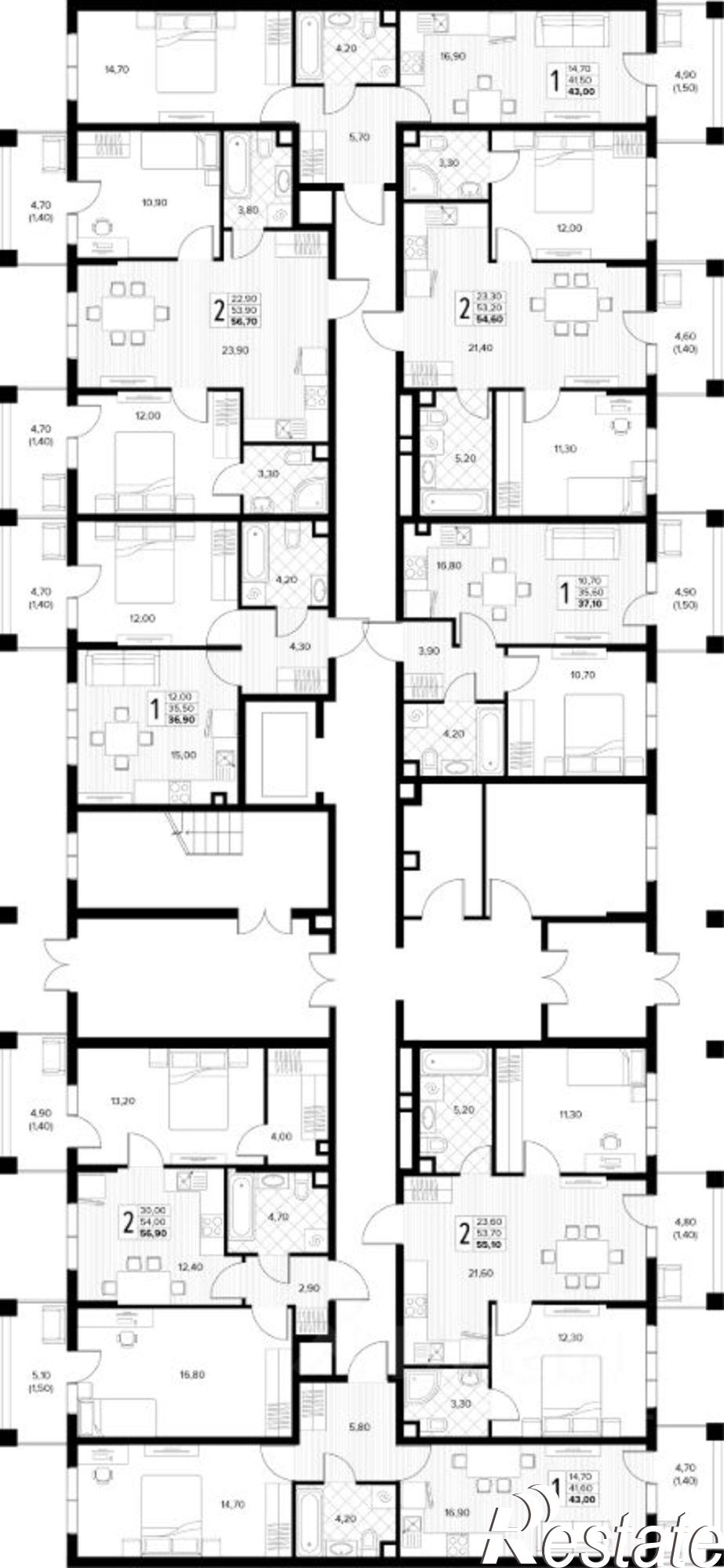 Купить квартиру за 8 124 900 рублей на Мирная улица, 11 к6