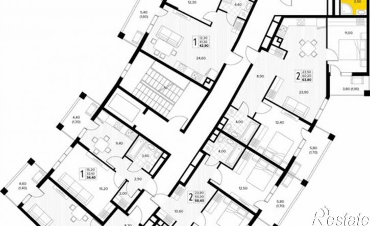 2-комн квартира в новом доме Мирная улица, 11 к5,  д. 11 к5