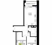 2-комн, 51.05 кв м, этаж 8/9 Межсанаторный проезд, д.20 литера 4