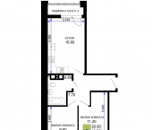 2-комн, 51.35 кв м, этаж 4/9 Межсанаторный проезд, д.20 литера 4