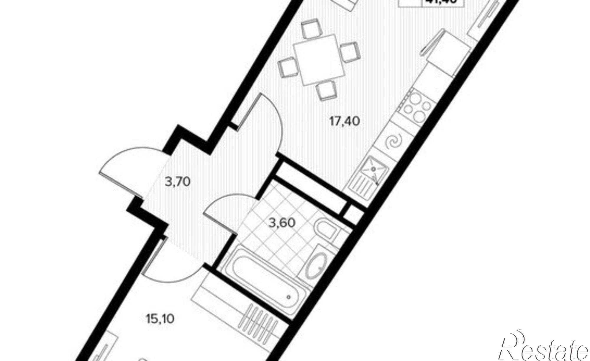 Купить квартиру за 11 173 900 рублей на Мирная улица, 11 к8