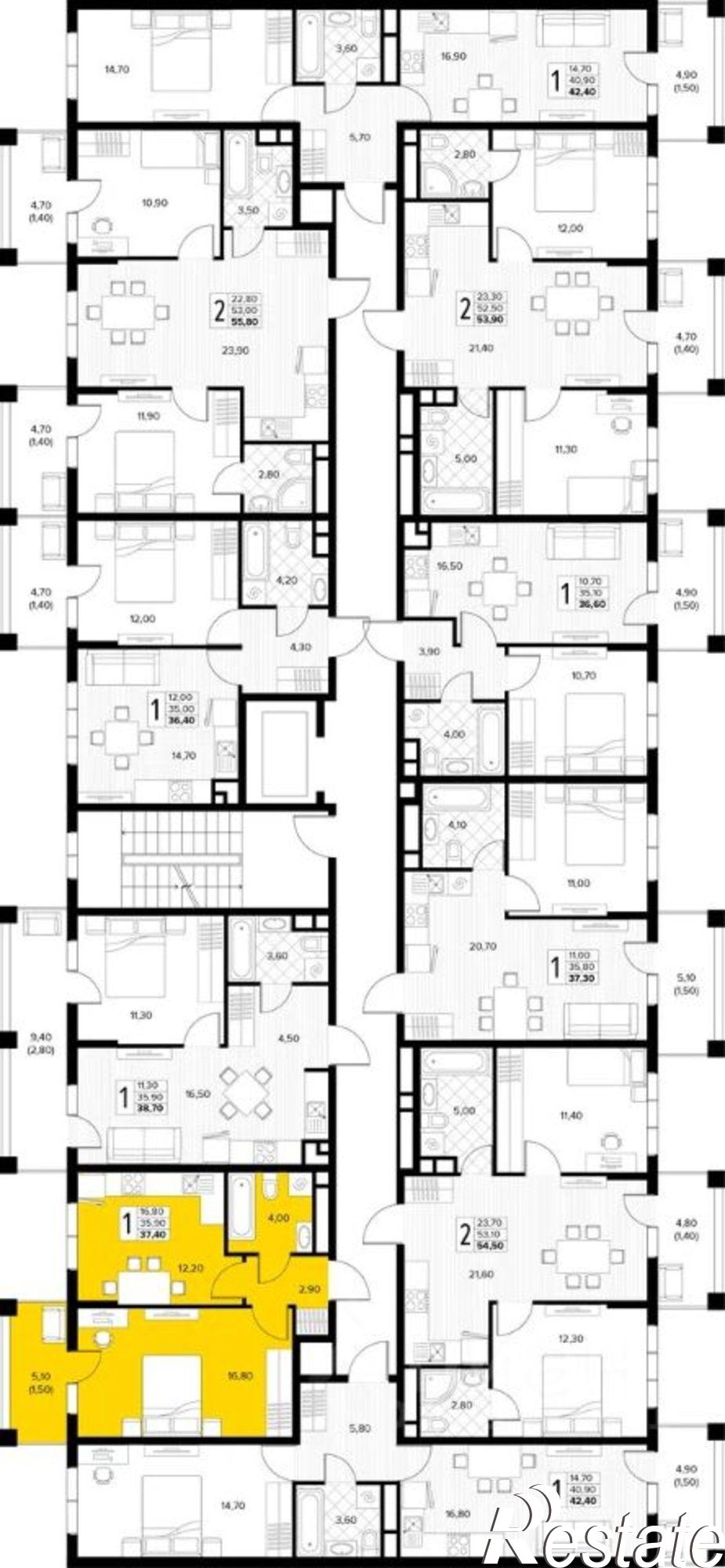 Купить квартиру за 10 300 000 рублей на Мирная улица, 11 к11