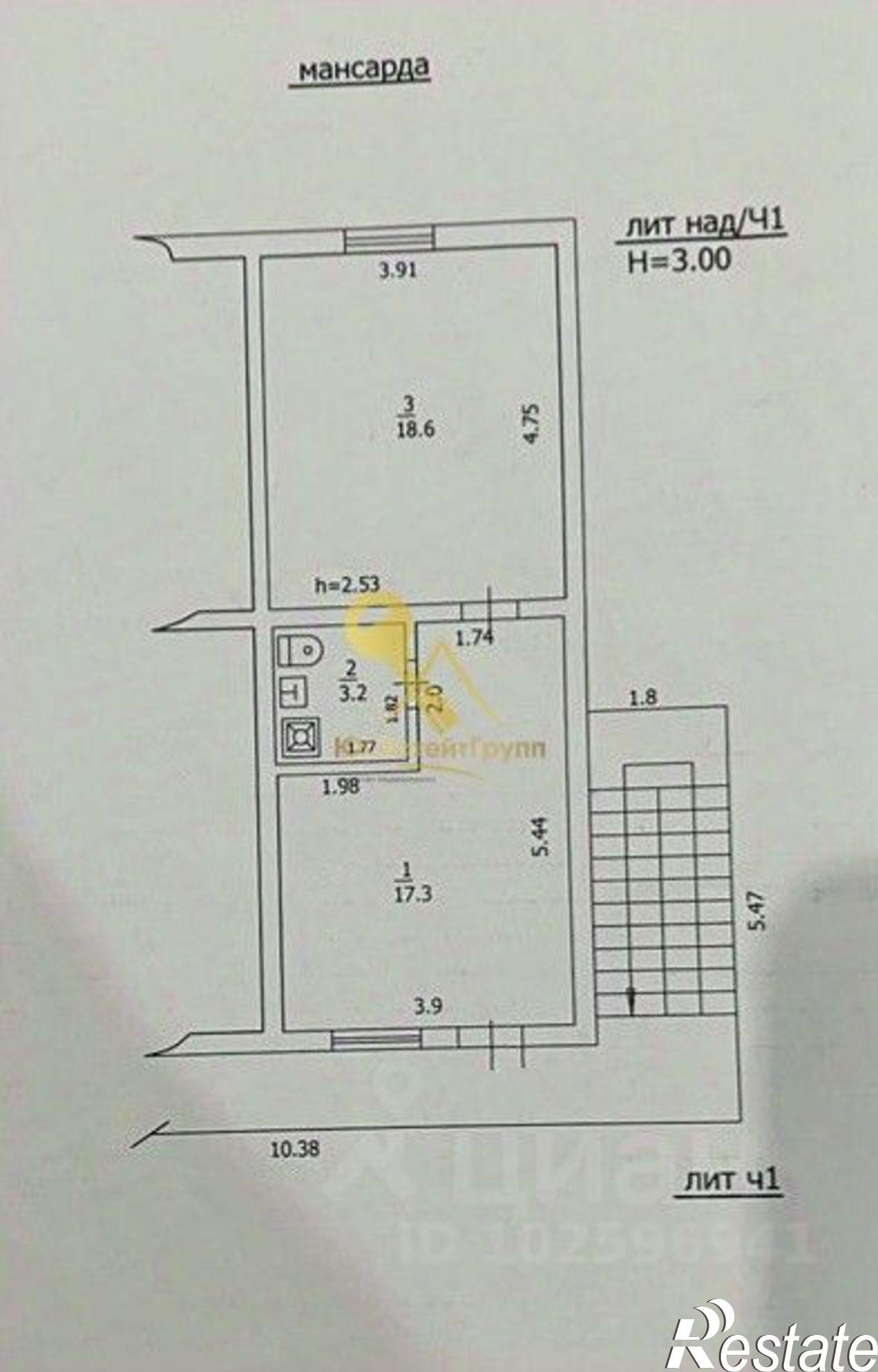 Купить квартиру за 7 000 000 рублей на Центральная улица, 37Б