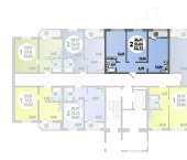 2-комн, 52 кв м, этаж 2/8 посёлок Берёзовый