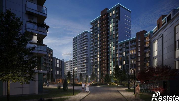 2-комн квартира в новом доме ул Центральная, 71Б,  д. 71Б