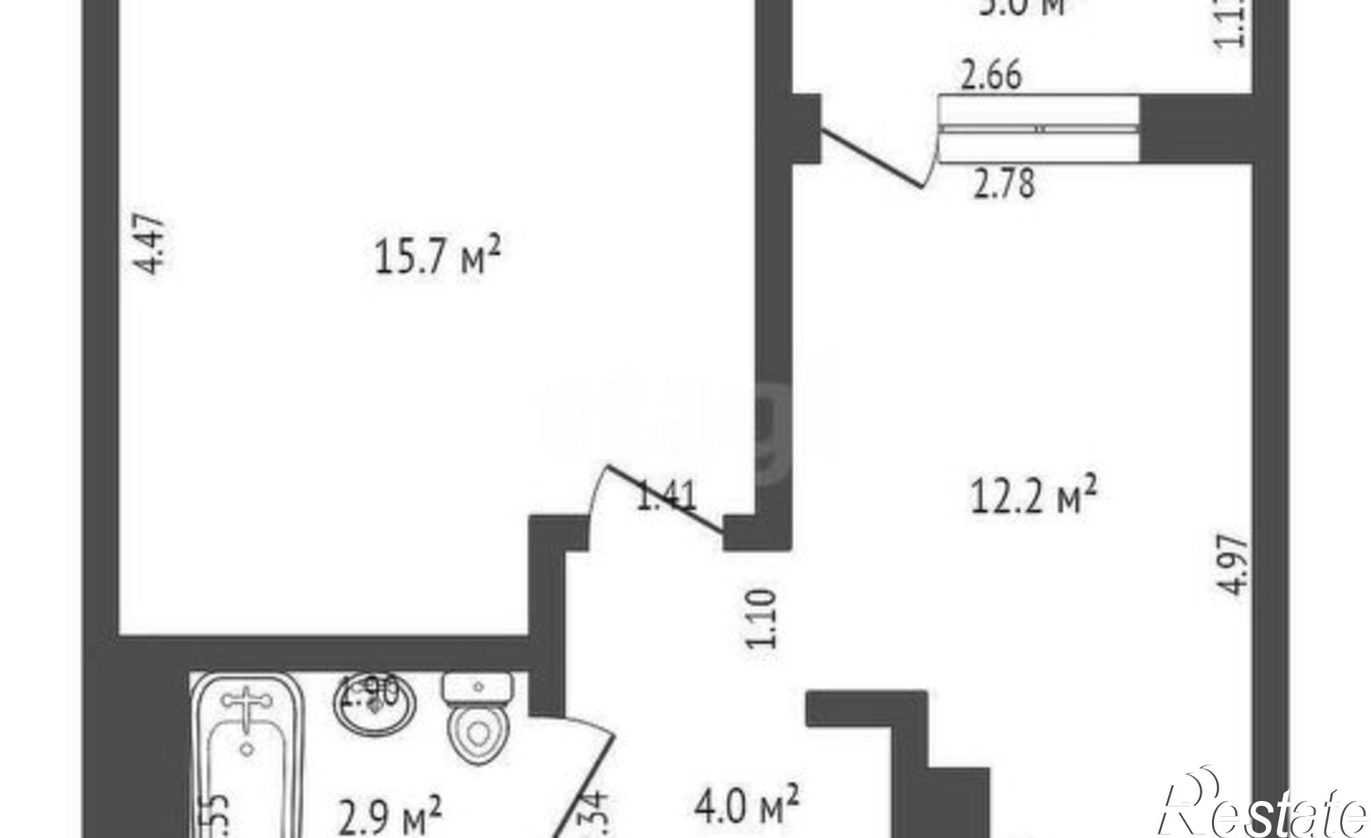 Купить квартиру за 5 000 000 рублей на Краснодар, Конгрессная улица, 19/1к2