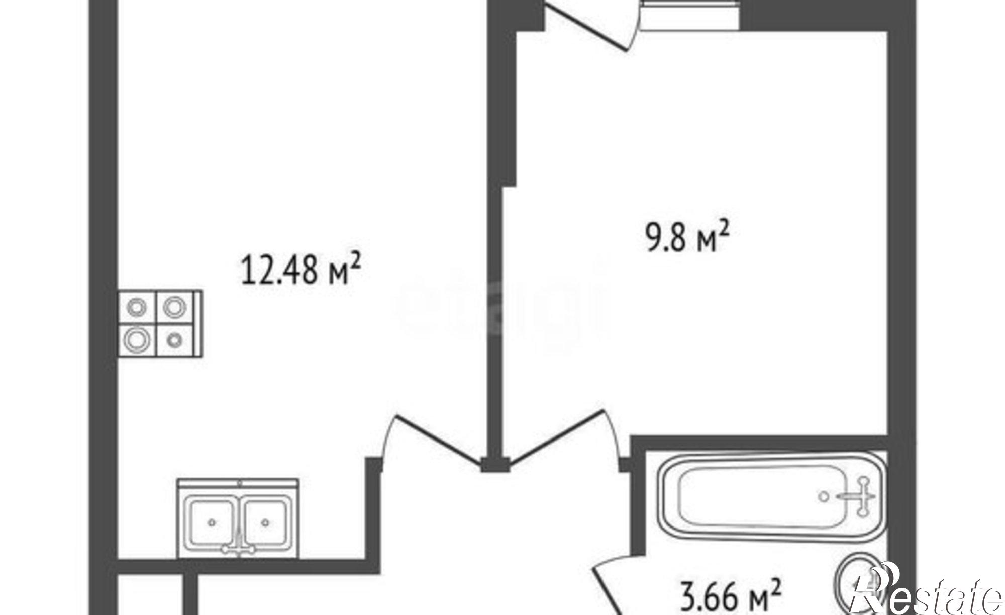 Купить квартиру за 5 950 000 рублей на Краснодар, микрорайон имени Петра Метальникова, улица Петра Метальникова, 36