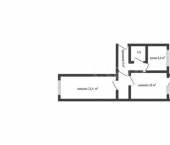 2-комн, 41кв м, этаж 2/2 ул Пригородная, 2