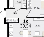 1-комн, 40 кв м, этаж 14/18 ул Сормовская, 1/3 1