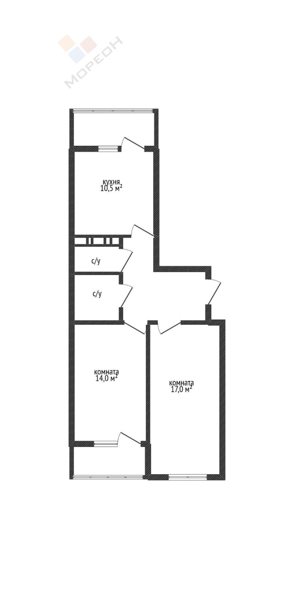 Купить квартиру за 6 500 000 рублей на Дальняя ул, 30/1