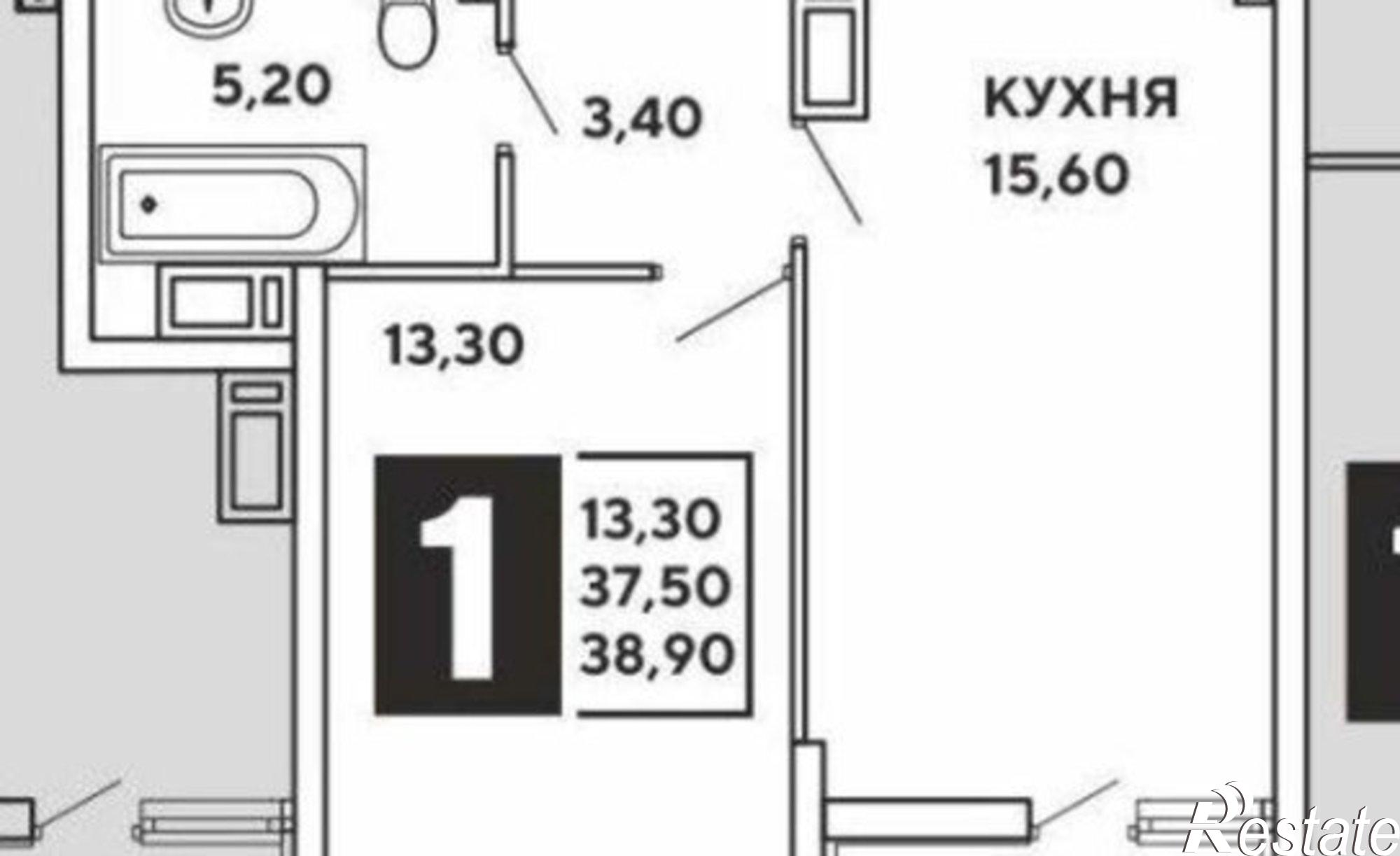 Купить квартиру за 3 350 000 рублей на Краснодар, улица Героя Пешкова, 14к2