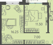 2-комн, 54кв м, этаж 9/9 Краснодар, улица Западный Обход