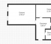 2-комн, 47кв м, этаж 1/2 ул Тимашевская, 12