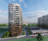 1-комн, 43кв м, этаж 8/19 ул им. Кирилла Россинского, 3/1