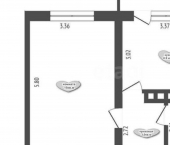 1-комн, 31кв м, этаж 1/5 муниципальный округ Анапа, село Сукко, Мирная улица, 9к1