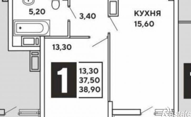 1-комн квартира Краснодар, улица Героя Пешкова, 14к2