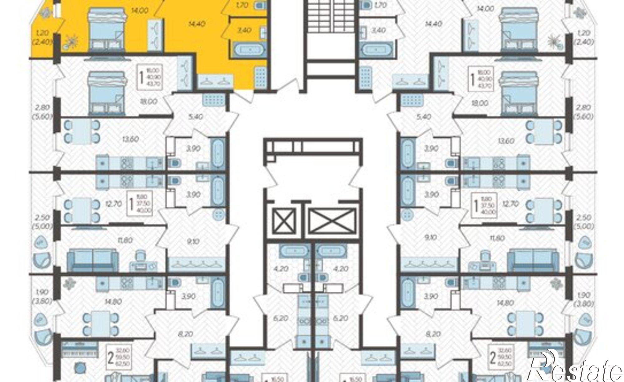 Купить квартиру за 8 148 000 рублей на Краснодар, жилой комплекс Зеленодар, улица Садовое Кольцо, 2к1