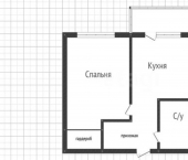 1-комн, 35кв м, этаж 2/3 ул Измаильская, 76 8