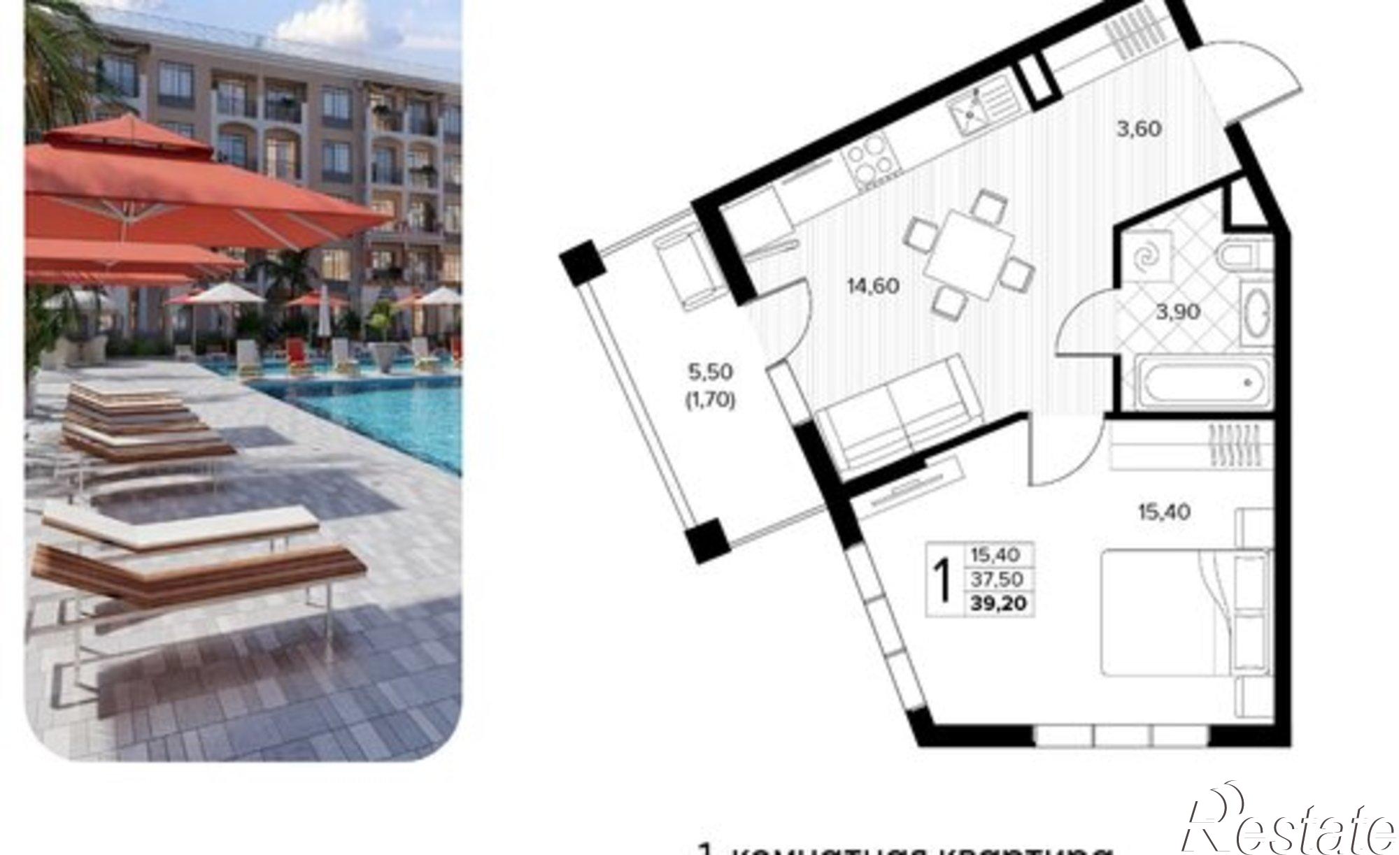 Купить квартиру за 10 776 100 рублей на Мирная улица, 11 к8