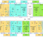 1-комн, 43кв м, этаж 1/3 улица Евгении Жигуленко, 30/2