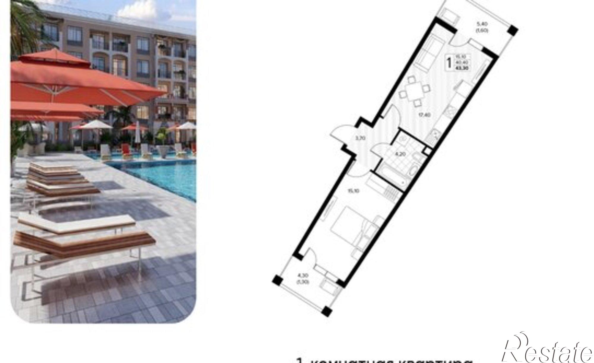 Купить квартиру за 11 513 500 рублей на муниципальный округ Анапа, село Сукко, Мирная улица, 11к1