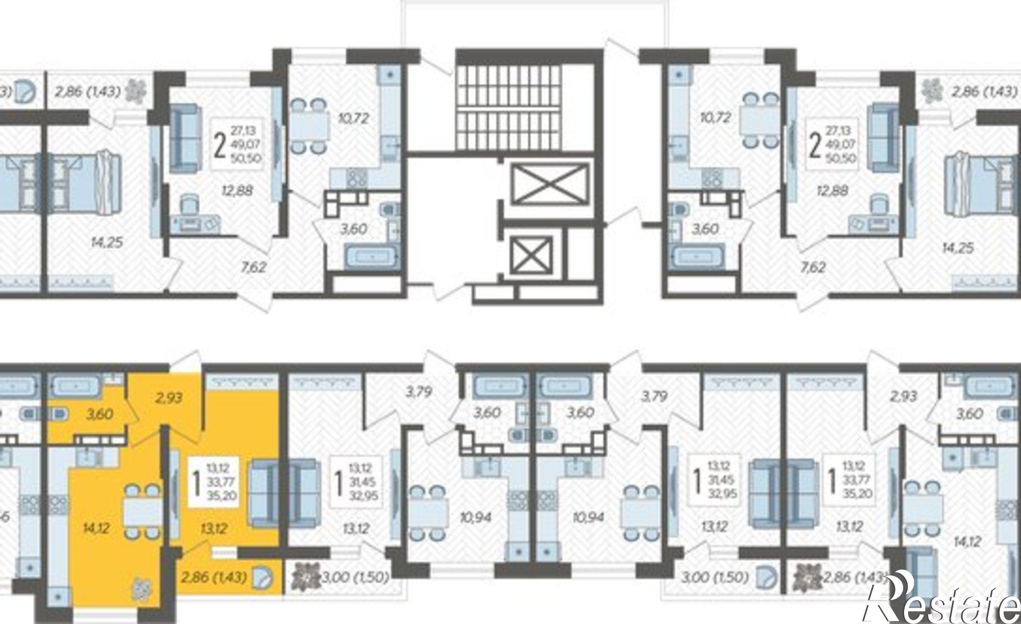 Купить квартиру за 5 297 600 рублей на Краснодар, Богатырская улица, 11