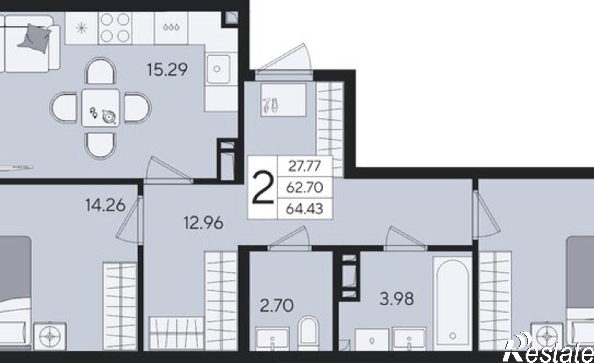Купить квартиру за 8 375 900 рублей на Краснодар