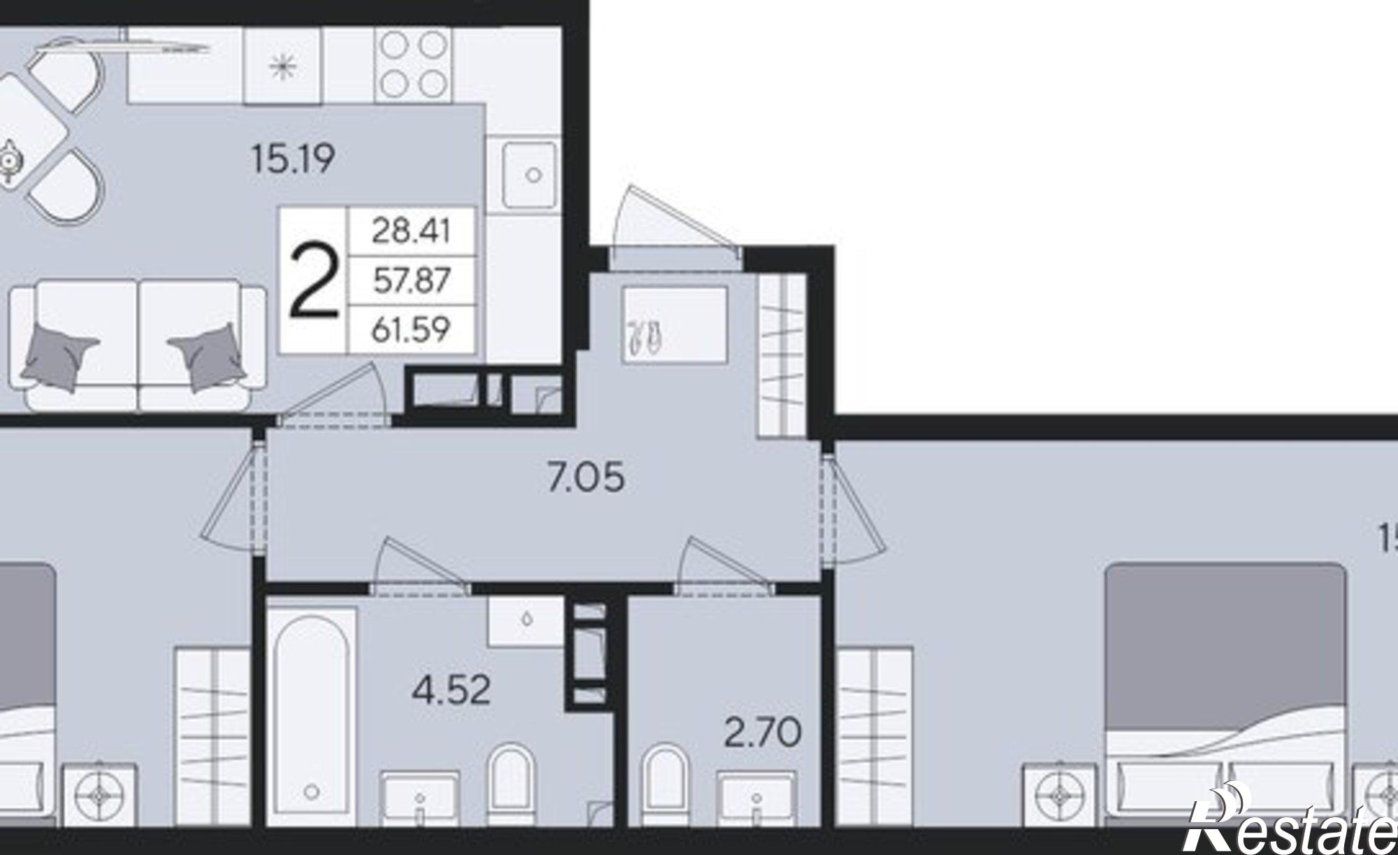 Купить квартиру за 8 006 700 рублей на Краснодар